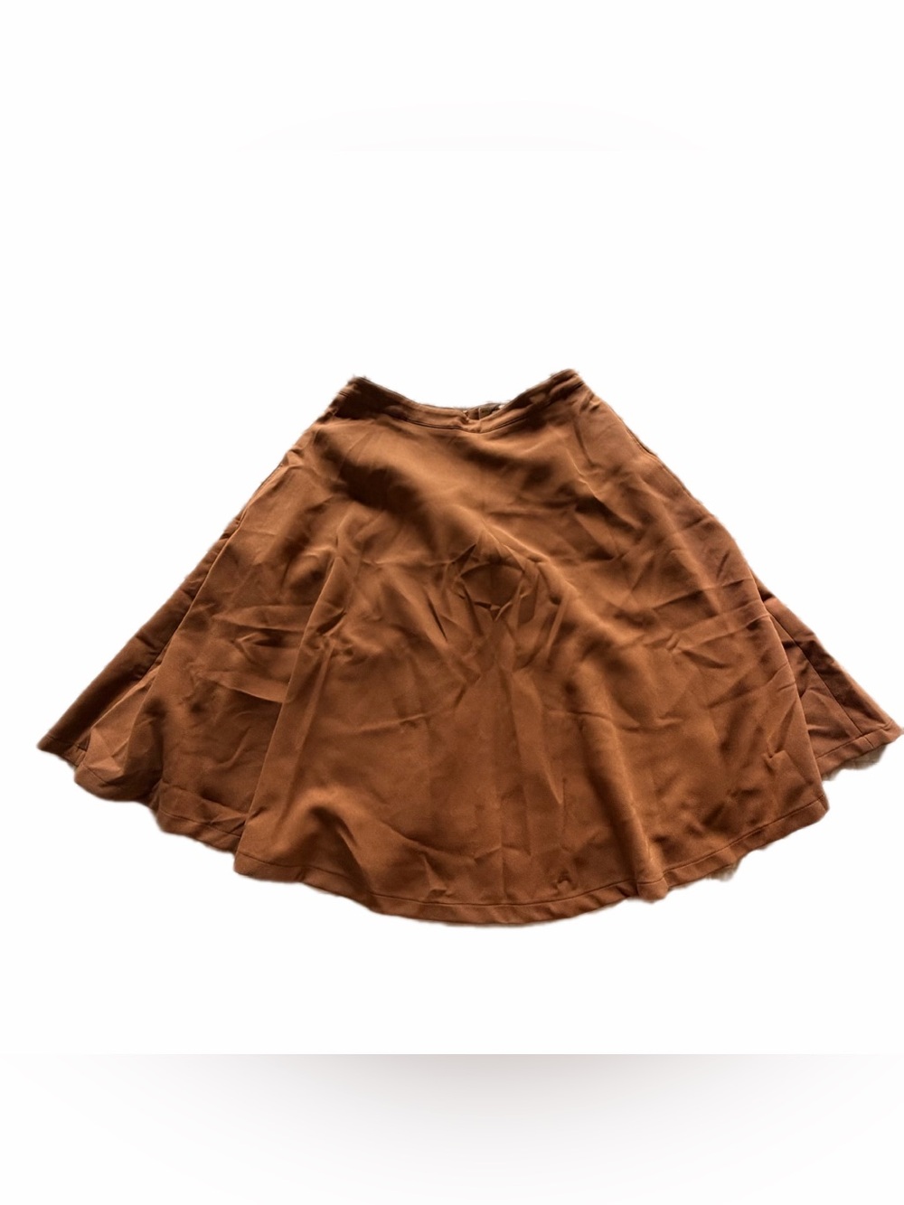 Molly bracken tan wool skater swing skirt L - Picture 2 of 5